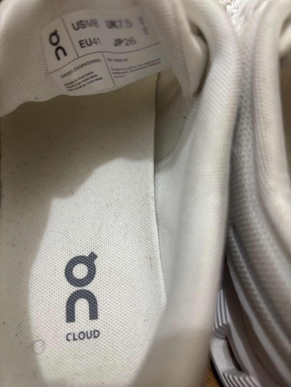 On Running All White Cloud Sneakers - Picture 7 of 10
